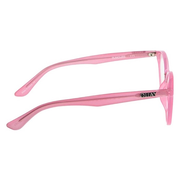 QUAY Rumours Blue Light Glasses Pink Crystal Frame Bluelight Blocking Lens NWT - Picture 4 of 9